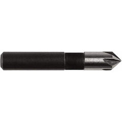 Irwin - 1/4" Head Diam, 1/4" Shank Diam, 5 Flute 82° High Speed Steel Countersink - Apex Tool & Supply