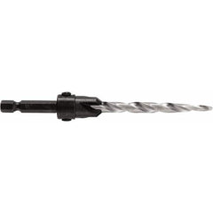 Irwin - Adjustable-Depth Drill Countersinks Cutter Head Diameter (Inch): 1/2 Drill Size Compatibility (Decimal Inch): 0.2500 - Apex Tool & Supply