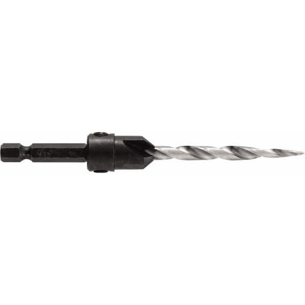 Irwin - Adjustable-Depth Drill Countersinks Cutter Head Diameter (Inch): 7/16 Drill Size Compatibility (Decimal Inch): 0.2188 - Apex Tool & Supply