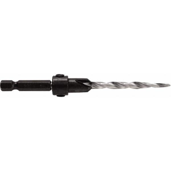 Irwin - Adjustable-Depth Drill Countersinks Cutter Head Diameter (Inch): 7/16 Drill Size Compatibility (Decimal Inch): 0.1875 - Apex Tool & Supply
