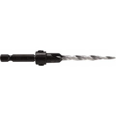 Irwin - Adjustable-Depth Drill Countersinks Cutter Head Diameter (Inch): 7/16 Drill Size Compatibility (Decimal Inch): 0.1875 - Apex Tool & Supply