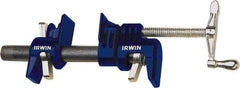 Irwin - 1/2" Pipe, 1-7/8" Throat Depth, Clutch Pipe Clamp - For Use with Unthreaded Pipe - Apex Tool & Supply