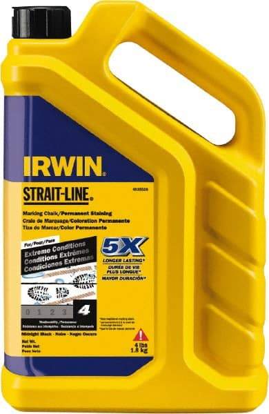 Irwin - 4 oz Container Marking Chalk - Midnight Black - Apex Tool & Supply