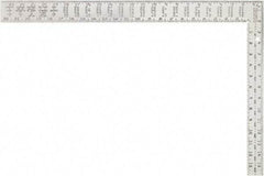 Irwin - 24" Blade Length, 16" Base Length Aluminum Square - Apex Tool & Supply