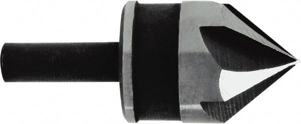 Irwin - 3/4" Head Diam, 1/4" Shank Diam, 5 Flute 82° High Speed Steel Countersink - Apex Tool & Supply