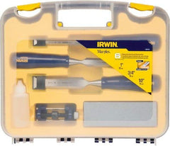 Irwin - 6 Piece Wood Chisel Set - Polypropylene, Sizes Included 1/2 to 1" - Apex Tool & Supply