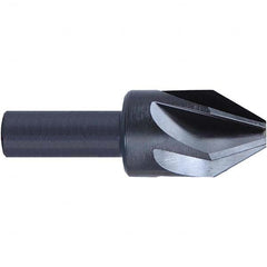 Melin Tool - 1-1/2" Head Diam, 3/4" Shank Diam, 6 Flute 90° High Speed Steel Countersink - Apex Tool & Supply