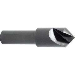 Melin Tool - 1/2" Head Diam, 1/4" Shank Diam, 1 Flute 100° High Speed Steel Countersink - Apex Tool & Supply