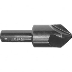 Melin Tool - 1/2" Head Diam, 3/8" Shank Diam, 4 Flute 120° High Speed Steel Countersink - Apex Tool & Supply