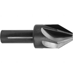Melin Tool - 3/4" Head Diam, 1/2" Shank Diam, 6 Flute 90° High Speed Steel Countersink - Apex Tool & Supply