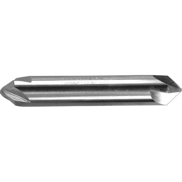 Melin Tool - 1/4" Head Diam, 1/4" Shank Diam, 4 Flute 120° High Speed Steel Countersink - Apex Tool & Supply
