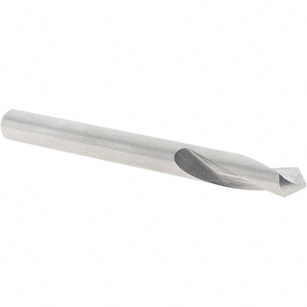 Melin Tool - 1/4" Body Diam, 90°, 2-5/8" OAL, Cobalt Spotting Drill - Apex Tool & Supply