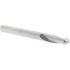 Melin Tool - 1/4" Body Diam, 90°, 2-5/8" OAL, Cobalt Spotting Drill - Apex Tool & Supply