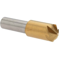 Melin Tool - 1/2" Head Diam, 3/8" Shank Diam, 6 Flute 120° Cobalt Countersink - Apex Tool & Supply