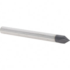 Melin Tool - 1/4" Diam 2 Flute Single End Solid Carbide Chamfer Mill - Apex Tool & Supply