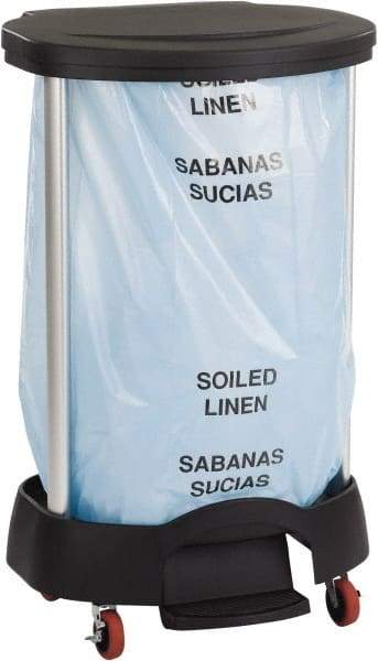 Rubbermaid - 30 Gal Aluminum & Polypropylene Linen Hamper - 565.15mm Long - Apex Tool & Supply