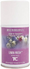 Rubbermaid - 5.3 oz Air Freshener Dispenser Aerosol Refill - Linen, Compatible with Microburst 9000 Dispensers - Apex Tool & Supply
