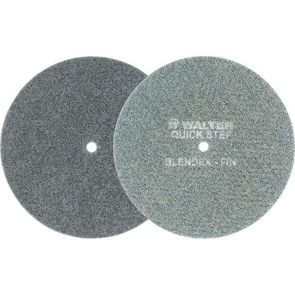 WALTER Surface Technologies - 7" Diam, Aluminum Oxide Hook & Loop Disc - Fine Grade, Coated, Series 07-R, Quick-Step Blendex - Apex Tool & Supply