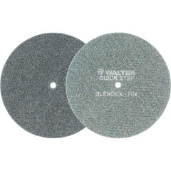 WALTER Surface Technologies - 7" Diam, Aluminum Oxide Hook & Loop Disc - Fine Grade, Coated, Series 07-R, Quick-Step Blendex - Apex Tool & Supply