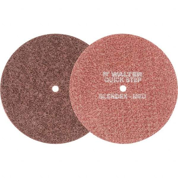 WALTER Surface Technologies - 7" Diam, Aluminum Oxide Hook & Loop Disc - Medium Grade, Coated, Series 07-R, Quick-Step Blendex - Apex Tool & Supply