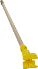 Rubbermaid - 54" Standard Aluminum Clamp Jaw Mop Handle - 5" Mop Head Band, Plastic Connector, Use with Wet Mops - Apex Tool & Supply