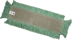 Rubbermaid - 24" Long x 5" Wide Cotton/Synthetic Dust Mop Head - Envelope Connection, Green, Cut-End Head - Apex Tool & Supply