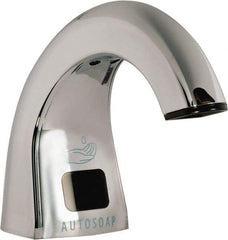 Rubbermaid - 800 to 1600 mL Liquid Soap Dispenser Hardware - Metal, Counter Mounted, Chrome/Black - Apex Tool & Supply
