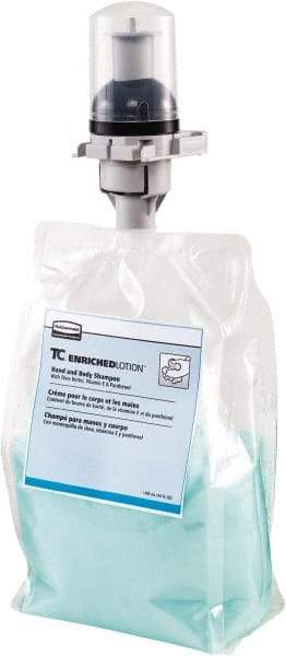 Rubbermaid - 1,300 mL Dispenser Refill Fresh Spring Hair & Body Wash - Teal - Apex Tool & Supply