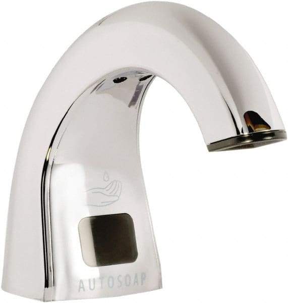 Rubbermaid - 800 to 1600 mL Liquid Soap Dispenser Hardware - Metal, Counter Mounted, Chrome/Black - Apex Tool & Supply