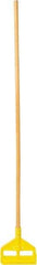Rubbermaid - 54" Standard Hardwood Clamp Jaw Mop Handle - 1" Mop Head Band, Plastic Connector, Use with Wet Mops - Apex Tool & Supply