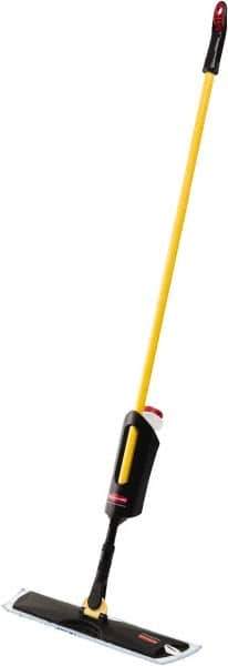 Rubbermaid - Single Sided Spray Mop and Frame Kit - 4-1/2 Inch Long x 3-1/2 Inch Wide Microfiber Head, 52 Inch Long Handle - Apex Tool & Supply