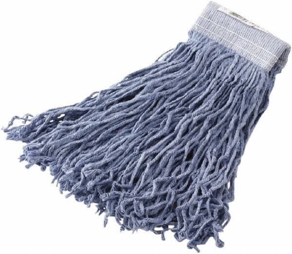 Rubbermaid - 5" White Head Band, Large Synthetic Cut End Mop Head - 4 Ply, Clamp Jaw Connection - Apex Tool & Supply