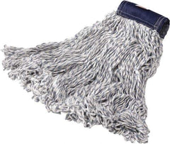 Rubbermaid - Blue Head Band, Large Blended Fiber Loop End Mop Pad - Quick Change Connection - Apex Tool & Supply