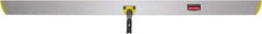 Rubbermaid - 60" Long x 5" Wide Aluminum Dust Mop Frame - Yellow, Hook & Loop & Quick Connect - Apex Tool & Supply