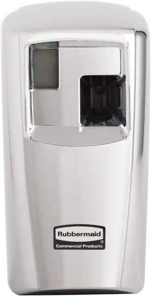 Rubbermaid - 0.012 Cu Ft Coverage, Chrome Metered Aerosol Dispenser - C Battery Required - Apex Tool & Supply