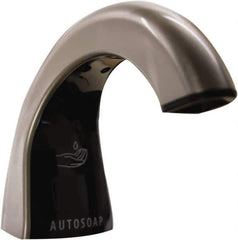Rubbermaid - 800 to 1600 mL Liquid Soap Dispenser Hardware - Metal & Plastic, Counter Mounted, Chrome/Black - Apex Tool & Supply