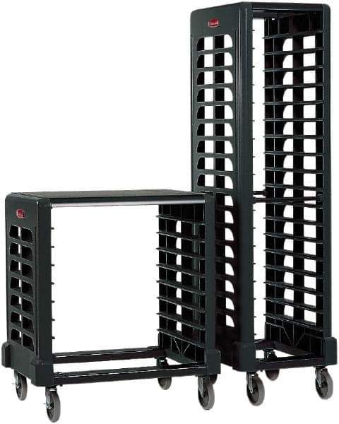 Rubbermaid - 18 Shelf, Black Pan Storage Rack - 473.2mm Wide x 1,724.15mm High x 23-3/4" Deep - Apex Tool & Supply