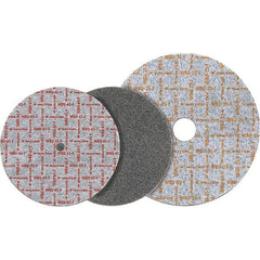 WALTER Surface Technologies - 6" Diam, 1/2" Face Width, 1" Center Hole, Medium Grade, Aluminum Oxide Deburring Wheel - Unitized, Hard Grade, 7,500 RPM - Apex Tool & Supply