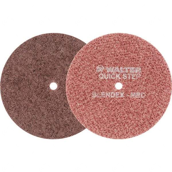 WALTER Surface Technologies - 6" Diam, Aluminum Oxide Hook & Loop Disc - Medium Grade, Coated, Series 07-R, Quick-Step Blendex - Apex Tool & Supply