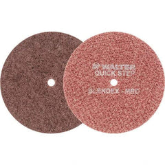 WALTER Surface Technologies - 6" Diam, Aluminum Oxide Hook & Loop Disc - Medium Grade, Coated, Series 07-R, Quick-Step Blendex - Apex Tool & Supply