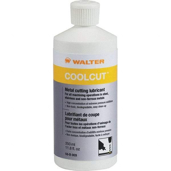 WALTER Surface Technologies - CoolCut, 350 mL Bottle Cutting Fluid - Liquid, For Broaching, Drilling, Milling, Reaming, Sawing, Shearing, Tapping - Apex Tool & Supply