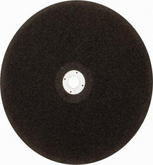 WALTER Surface Technologies - 14" 24 Grit Aluminum Oxide Cutoff Wheel - 1/8" Thick, 1" Arbor, 5,400 Max RPM, Use with Electric & Gas Powered Saws - Apex Tool & Supply
