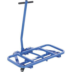 Vestil - 600 Lb Capacity 33" OAH Desk Mover - Removable Handle, Steel, Swivel Caster Wheels - Apex Tool & Supply