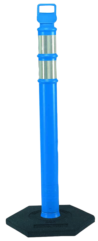 Delineator Blue with 10lb. Base - Apex Tool & Supply