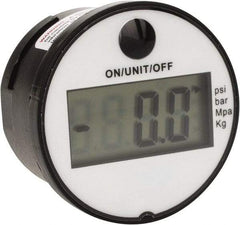 Kodiak Controls - 1-3/4" Dial, 1/8 Thread, 0-145 Scale Range, Pressure Gauge - Back Connection Mount, Accurate to 1% of Scale - Apex Tool & Supply