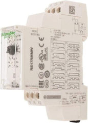 Schneider Electric - 100 hr Delay, Multiple Range SPDT Time Delay Relay - 8 Contact Amp, 12 to 240 VAC/VDC, Selector Switch - Apex Tool & Supply