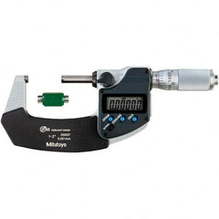 Mitutoyo - Electronic Outside Micrometers Type: Coolant-proof Minimum Measurement (Decimal Inch): 1.0000 - Apex Tool & Supply