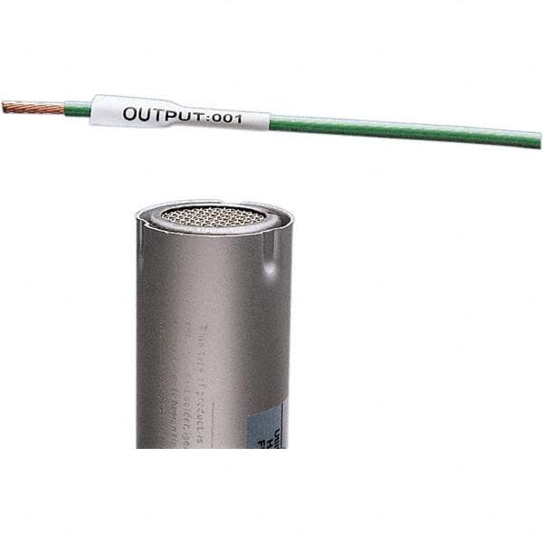 Panduit - 0.34" Wide x 1" Long, White Heat Shrink Tubing Labels - For LS8EQ, LS8E, Hand-Held Thermal Transfer Printer - Apex Tool & Supply