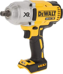 DeWALT - 1/2" Drive 20 Volt Mid-Handle Cordless Impact Wrench & Ratchet - 1,900 RPM, 0 to 2,400 BPM, 700 Ft/Lb Torque, Lithium-Ion Batteries Not Included - Apex Tool & Supply