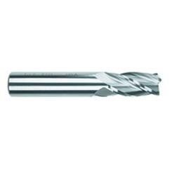 5/8 Dia. x 3-1/2 Overall Length 4-Flute .090 C/R Solid Carbide SE End Mill-Round Shank-Center Cut-TiAlN - Apex Tool & Supply